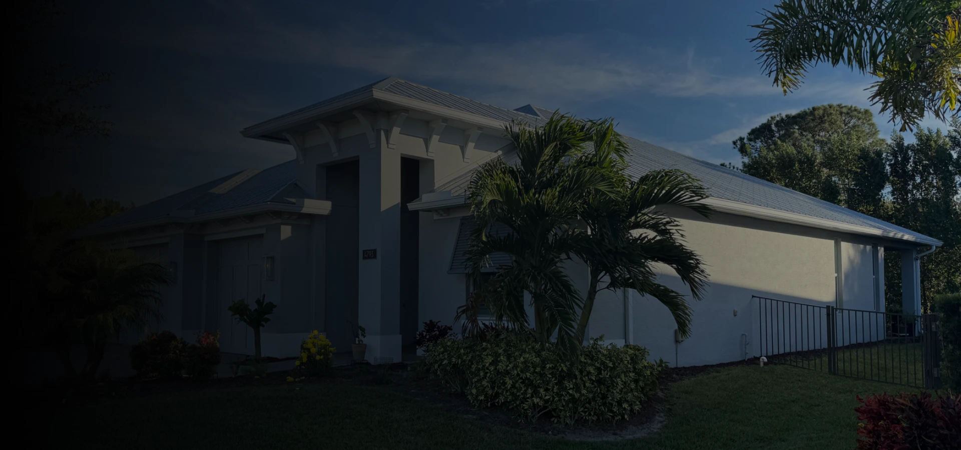 residential home with gutter system installed in Port St. Lucie florida